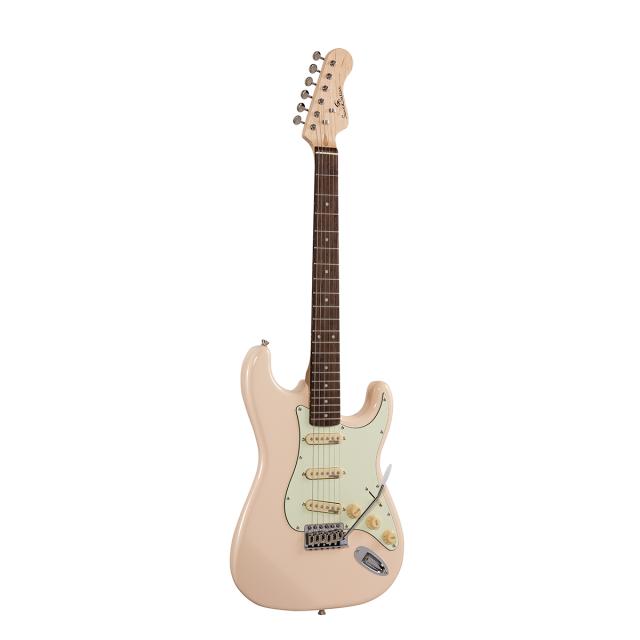 Double cutaway electric guitar with 3 single coils and vintage tuners (Wilkinson equipped, eco-rosewood fretboard)