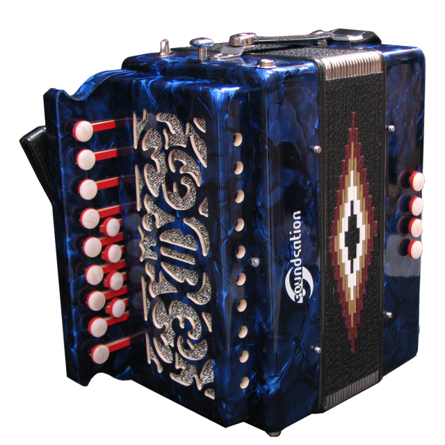 G diatonic celluloid accordion