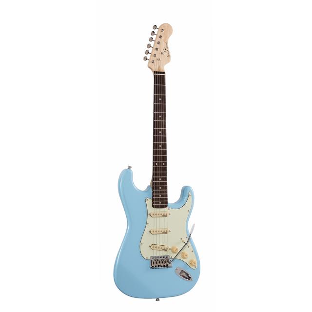 Double cutaway electric guitar with 3 single coils and vintage tuners (Wilkinson equipped, eco-rosewood fretboard)