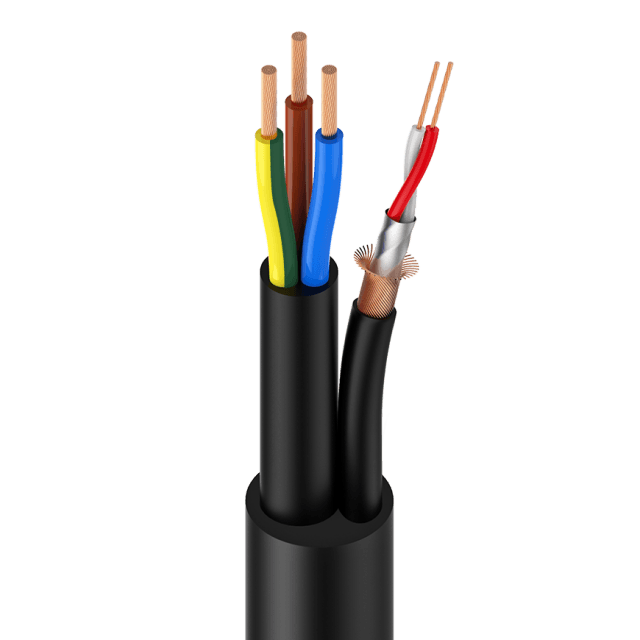 Bobina cavo phono-rete per diffusori attivi (3x2.5 mm² - 2x0.22 mm², 100 mt)