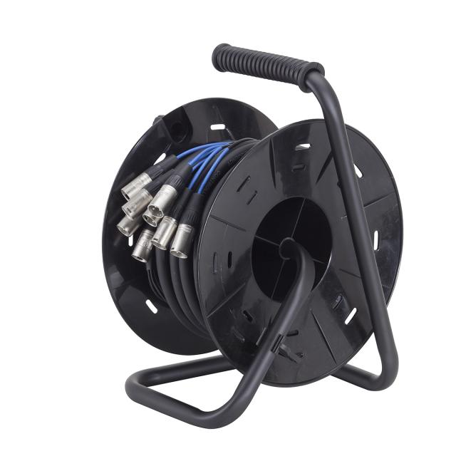 8 inputs 15 meters professional stage box on cable drum