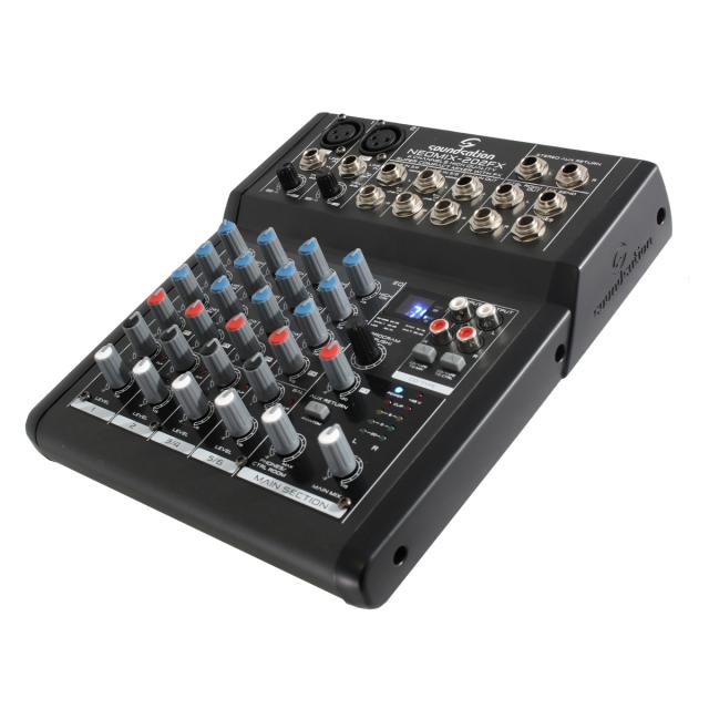 4 channels high quality super compact  mixer with noiseless preamp and 24-Bit FX processor