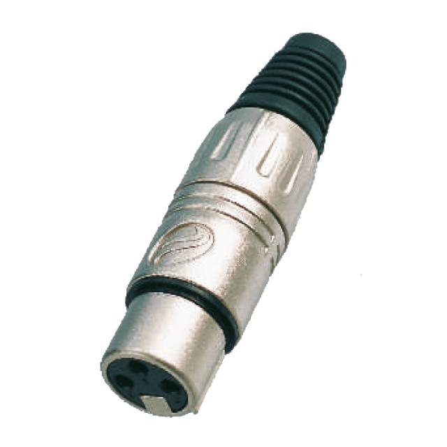 Metal connector XLR 3P female (25 pcs box)
