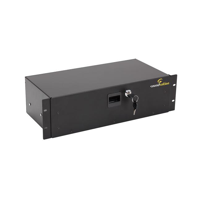 Rack drawer 19" 3U with lock