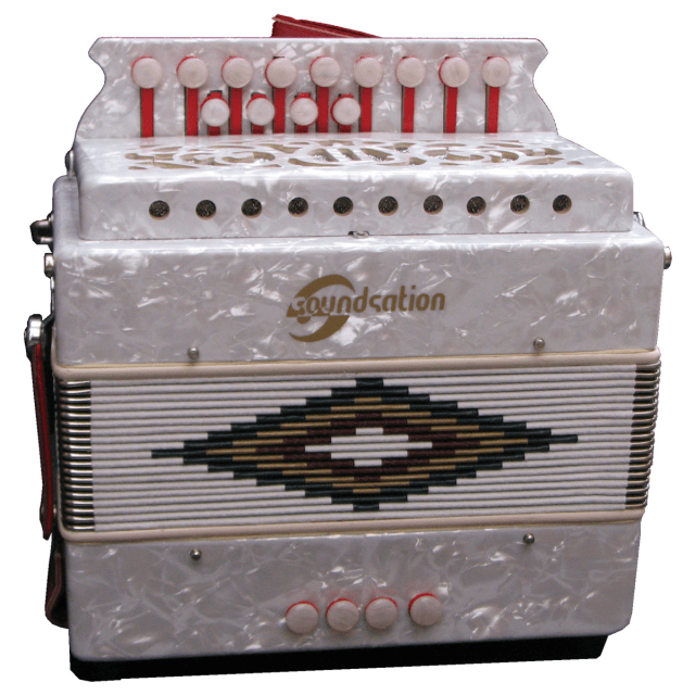D diatonic celluloid accordion