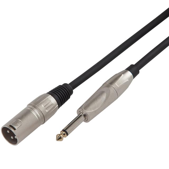Balanced microphone cable XRL 3P M - 6.3mm Jack MONO / 5mt