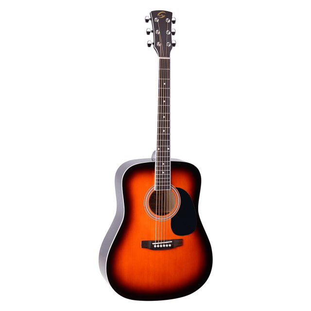 Chitarra acustica dreadnought con top in abete