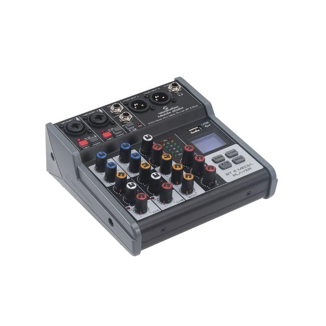 Mixer Professionale 4-Canali con Media Player, BT & Effetto Eco Digitale