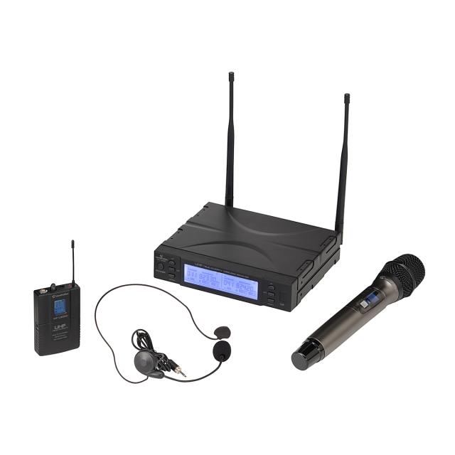UHF True Diversity Dual Wireless Microphone System