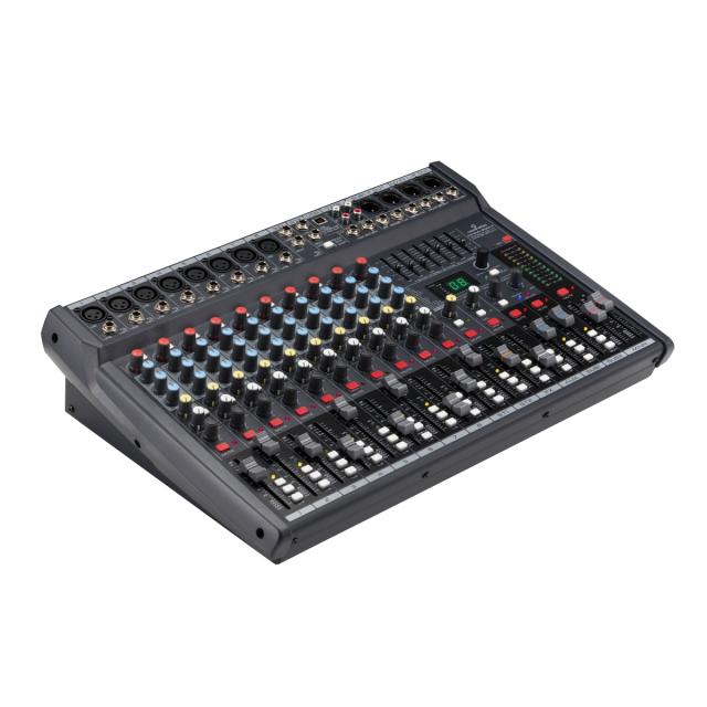 Mixer Professionale 12-canali con Multieffetto Digitale a 24-bit & Scheda In/Out Stereo USB