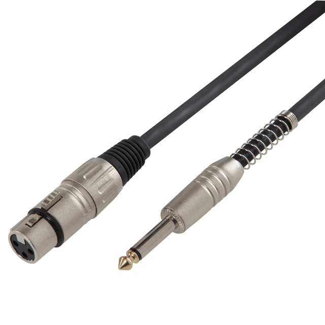 Cavo speaker XLR 3P F - 6.3mm Jack MONO / 2x1.3 mm² / 15mt