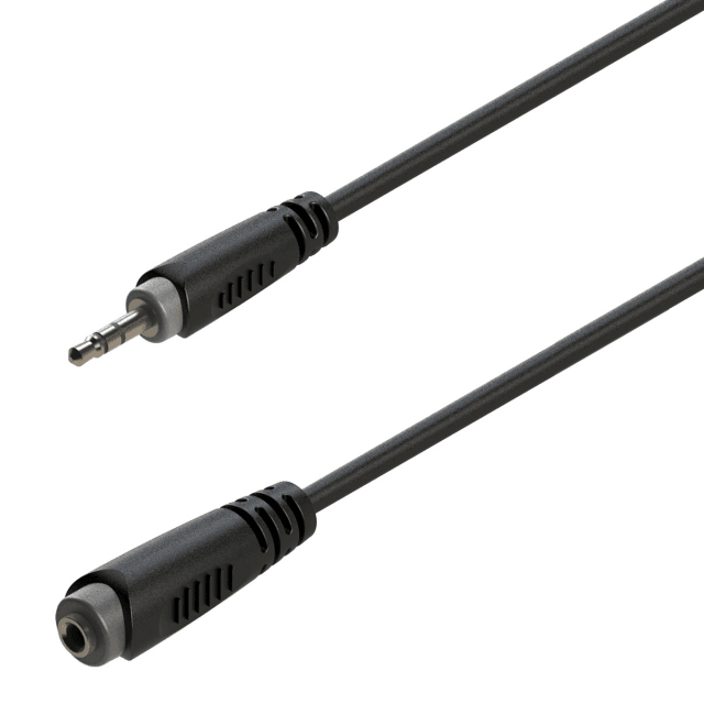 Adapter cable 3.5mm Jack male STEREO - 3.5mm Jack female STEREO / 1.5mt