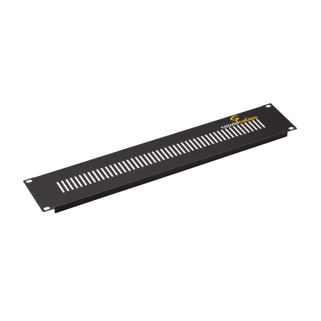 2 Units - 19" Rack Panel with ventilation slots