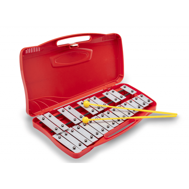 Cromatic Glockenspiel, 25 Notes with red case