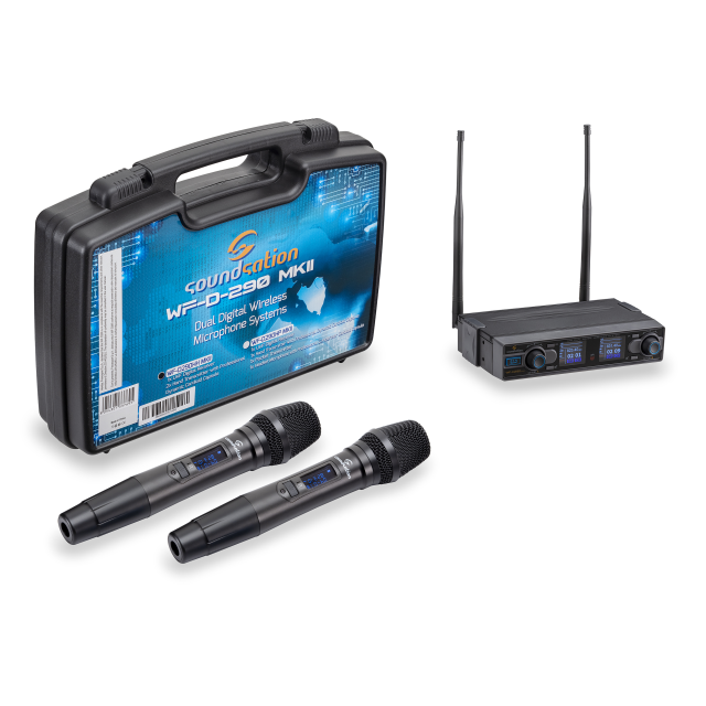 UHF Dual Digital Wireless Microphone System - A1 Band (520-550MHz)