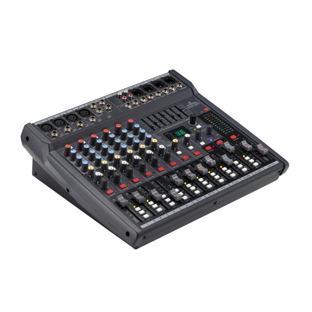 Mixer Professionale 8 Canali con Multieffetto Digitale a 24-bit