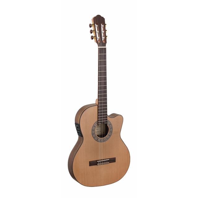 Chitarra hybrid cutaway amplificata all solid con top cedro e finitura open pore satinata - versione Thin Line (Made in Europe)
