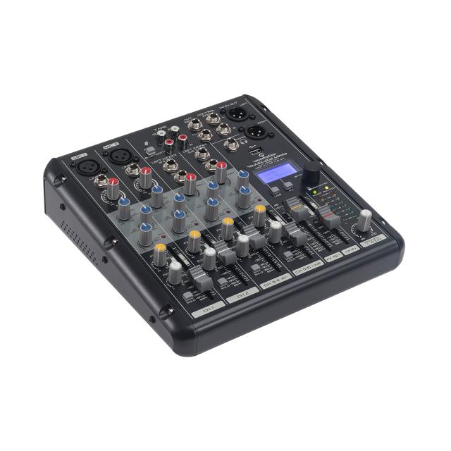 Mixer Professionale 6-Canali con Lettore MP3, connessione BT e Multieffetto