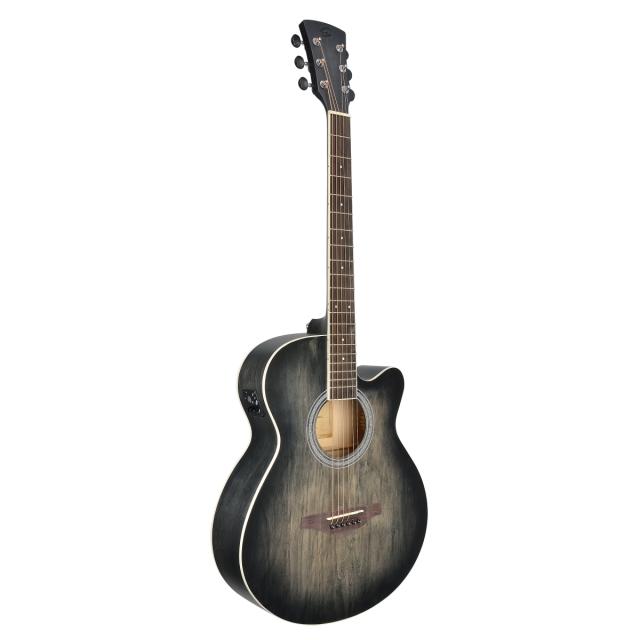 Hand wiped cutaway acoustic guitar w/preamp