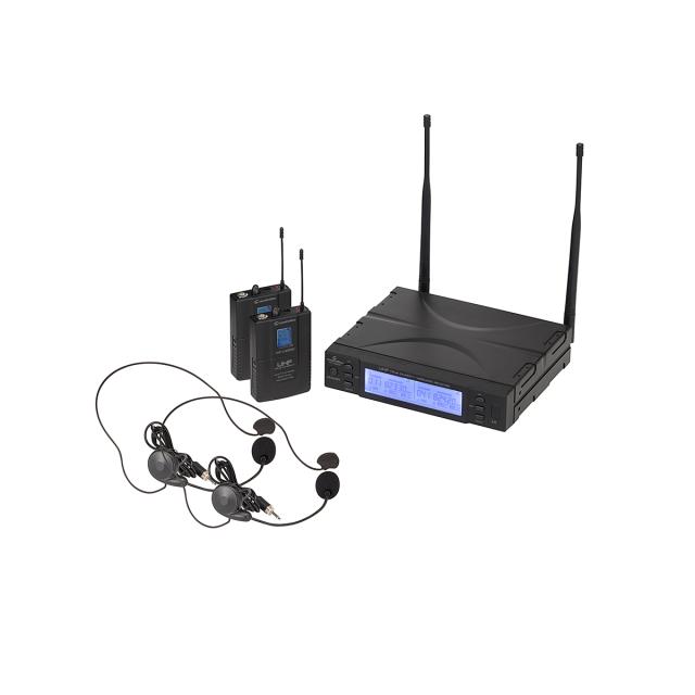 UHF True Diversity Dual Wireless Microphone System