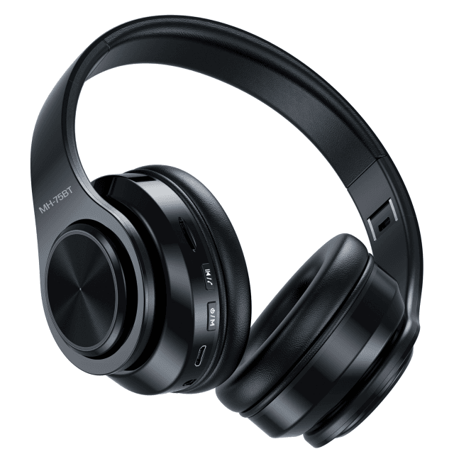 Adjustable Stereo Headphones with "BT Audio Streaming" function and Audio Player