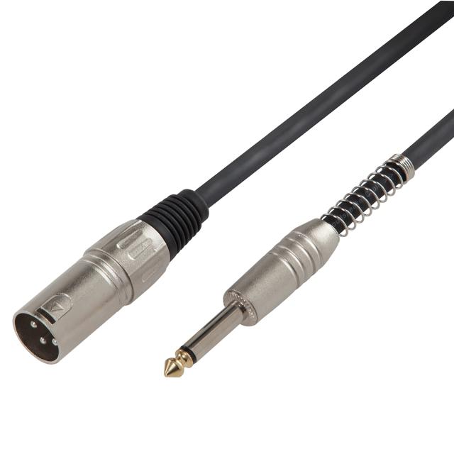 Speaker cable XLR 3P M - 6.3mm Jack MONO / 2x1.3 mm² / 10mt
