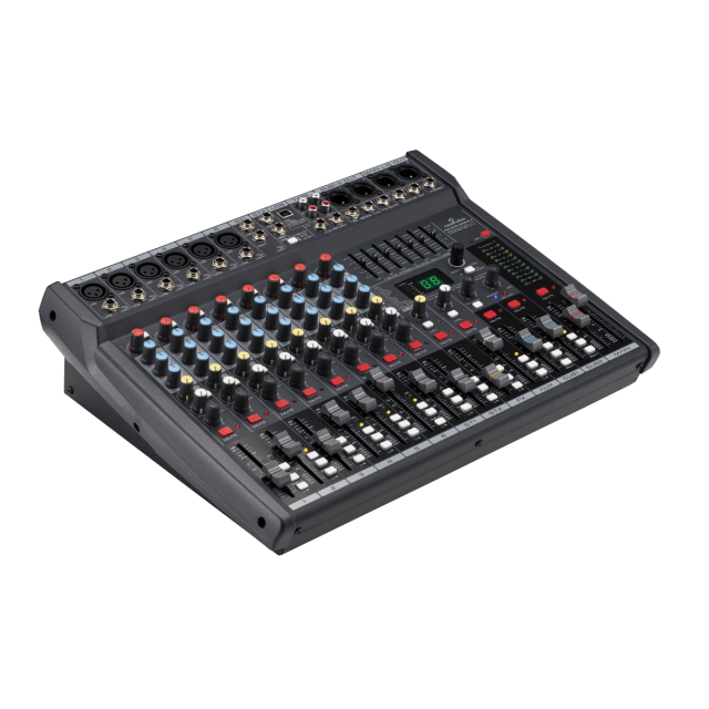 10-Channel High Quality Mixer with 24-bit Digital Multi-Effect & USB Stereo In/Out Soundcard