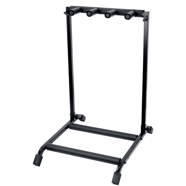 Supporto pieghevole per 3 chitarre/bassi