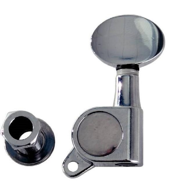 Chromed machine head set for electric guitar (6 in line right)