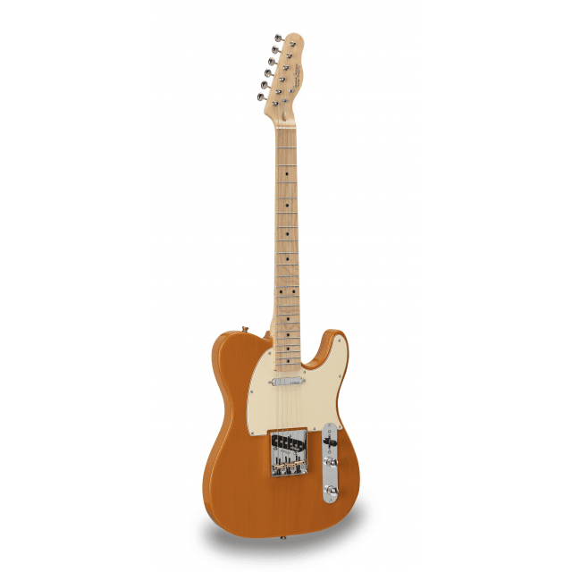 Cutaway electric guitar with 1 single coil and 1 lipstick pickup (equipped by Wilkinson®)