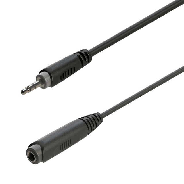 Adapter cable 3.5mm Jack male STEREO - 6.3mm Jack female STEREO / 1.5mt