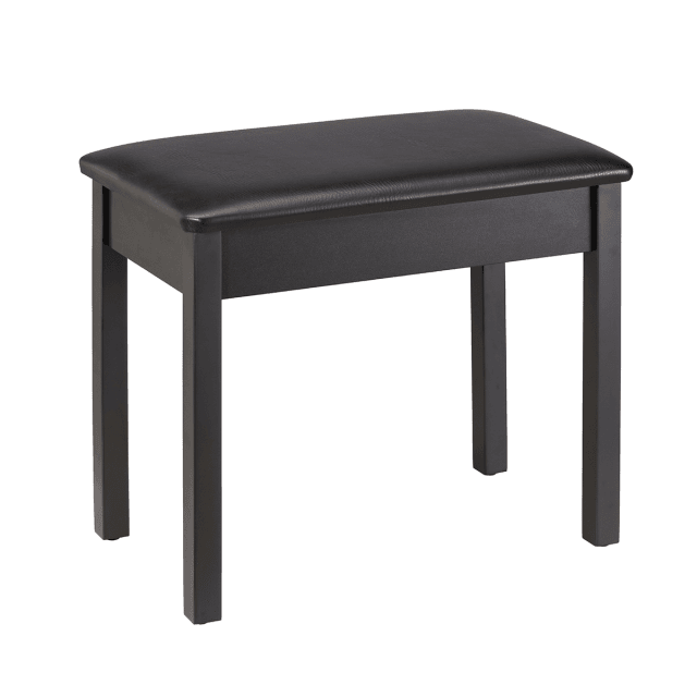 Panchetta per piano in legno satinato nero 