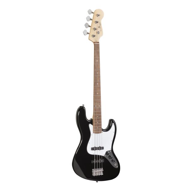 Electric bass with bridge and neck pick ups