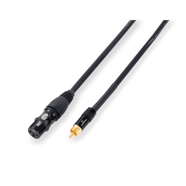 Wiremaster unbalanced patch cable 6.3mm Jack MONO-RCA / 0.6