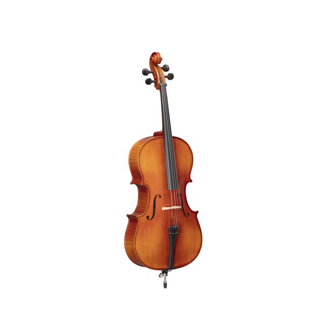 Violoncello Virtuoso OCE 3/4 tavola armonica in abete masello e fascie e fondo in acero massello