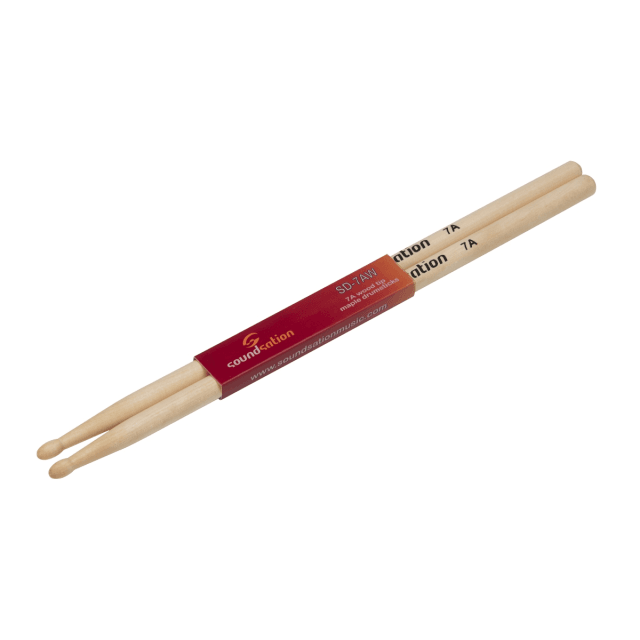 Maple drumstick pair 7a wood tip