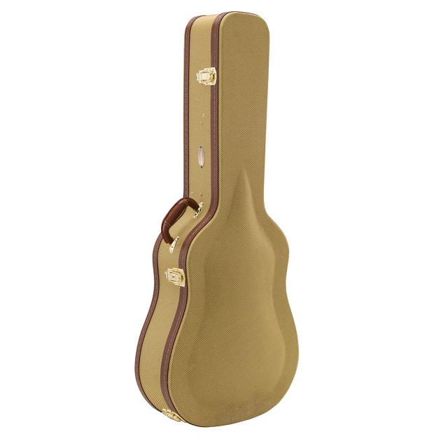 Astuccio rigido archtop con rivestimento in tweed per chitarra classica