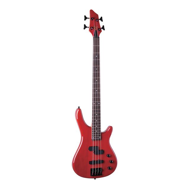 Electric bass with bridge and neck pick ups