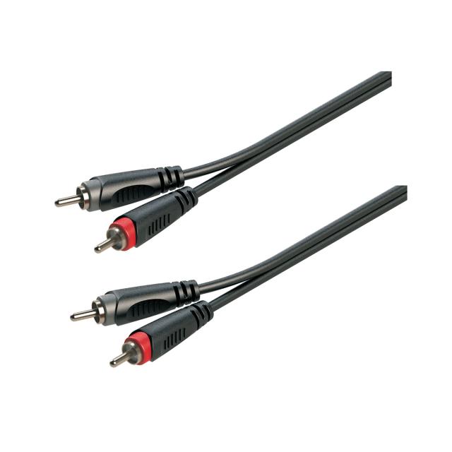 Adapter cable 2xRCA male - 2xRCA male / 5mt
