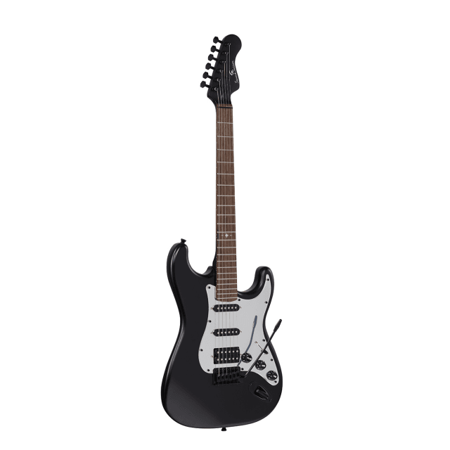 SHADOW series double cutaway electric guitar with 2 single coils + 1 humbucker and tremolo bridge