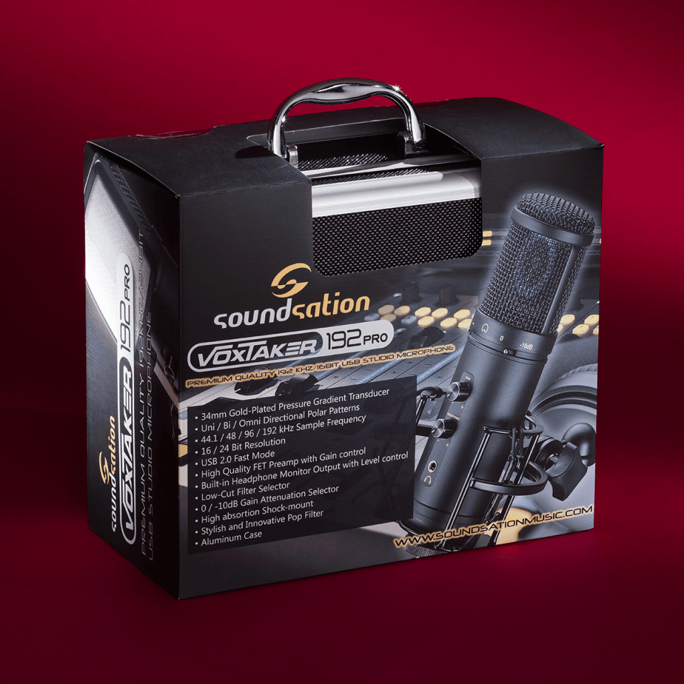 thumbnail image 2 of Cyber Acoustics Premium USB Condenser Microphone With Colored LED Lights - Featu 2 of 10