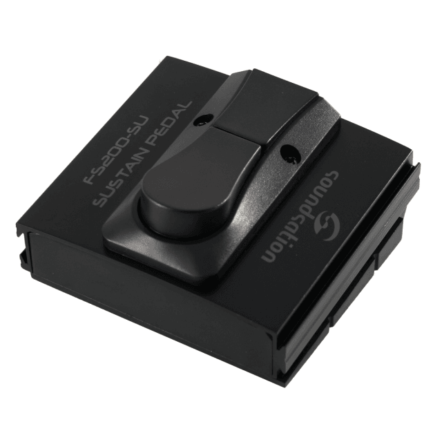 Sustain pedal for keyboards with select status switch