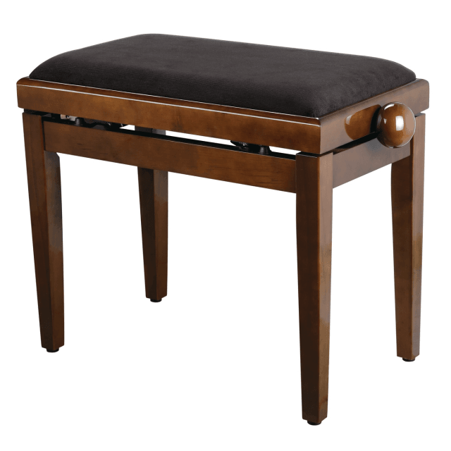 Adjustable glossy finish piano bench