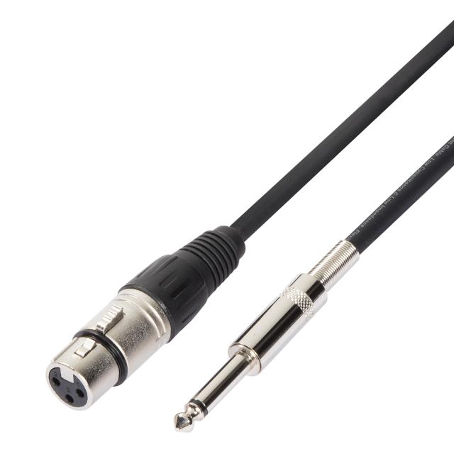 Cavo microfonico bilanciato XRL 3P F - 6.3mm Jack MONO / 5mt