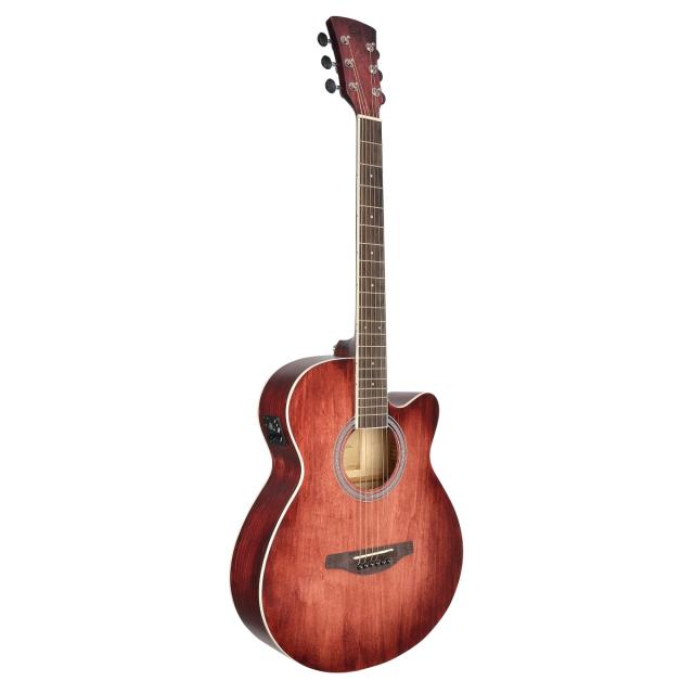 Hand wiped cutaway acoustic guitar w/preamp