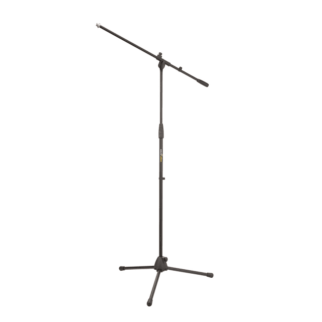 Microphone boom stand with tripod base