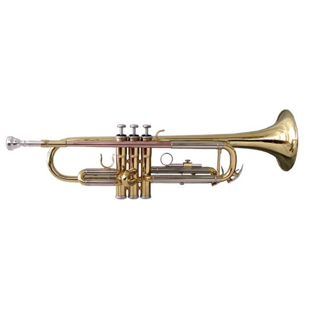 Bb trumpet in gold lacquered finish