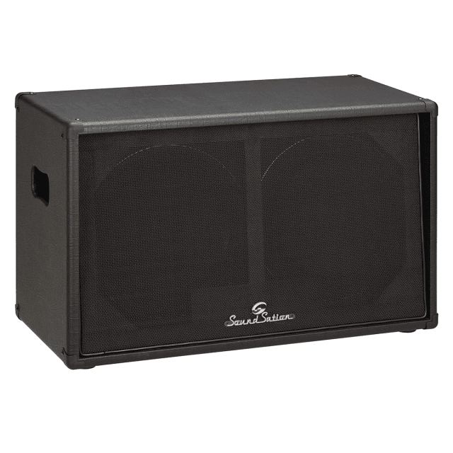 Cabinet 2x12" per chitarra con coni Celestion Seventy 80 (rivestimento nero)