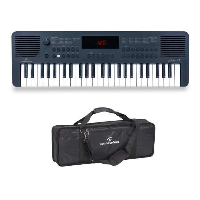 Arranger keyboard with 49 mini-size keys and Power Bank + carrying bag