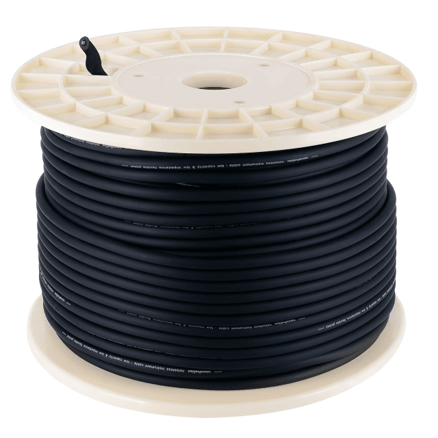 Wiremaster unbalanced instrument cable reel (100mt)